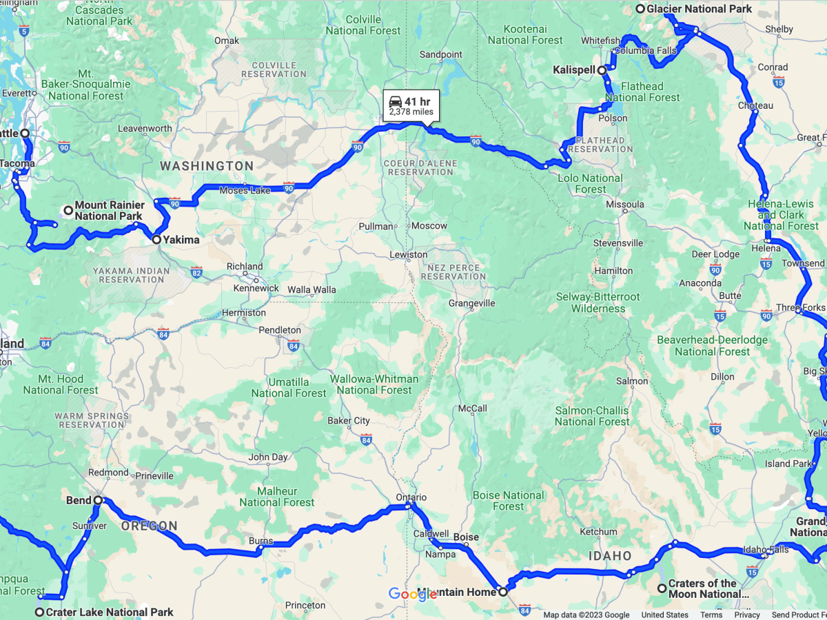 Travel/Road Trip Itinerary – The Pacific Northwest (10&nbsp;Days)