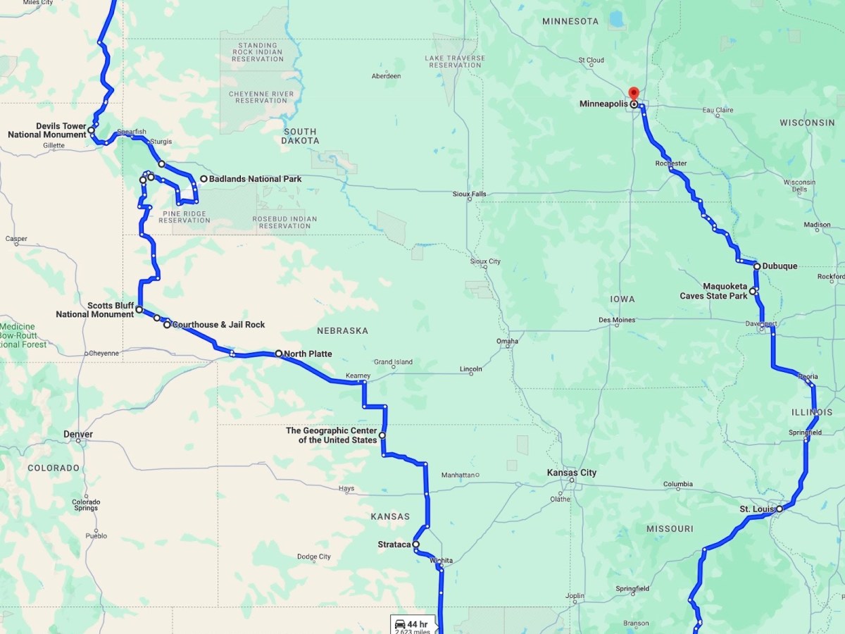 Travel/Road Trip Itinerary – Midwest/Tornado Alley (10&nbsp;Days)