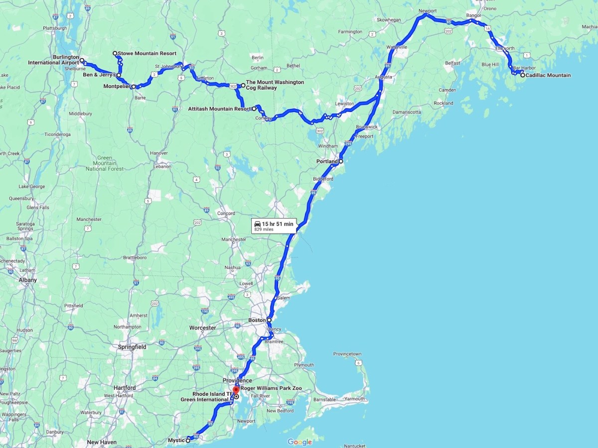 Travel/Road Trip Itinerary – A New England Adventure (8&nbsp;Days)